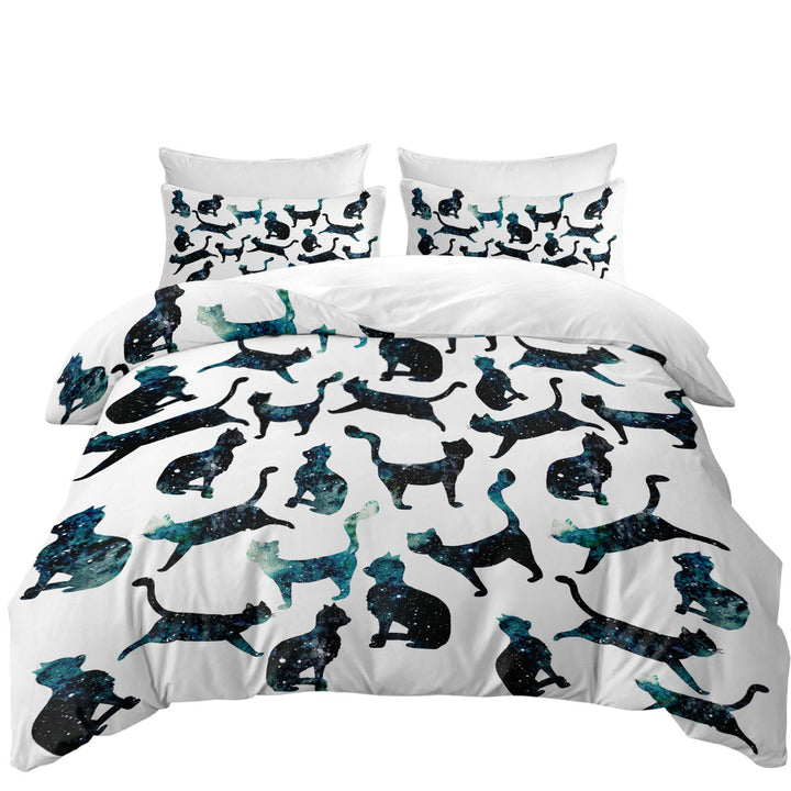 Night Skies Cats Duvet Covers