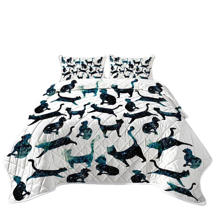 Night Skies Cats Quilt