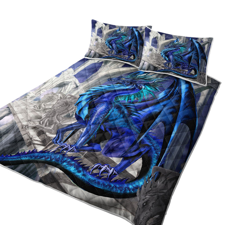 Nightfall Cool Purplish Dragon Quilts