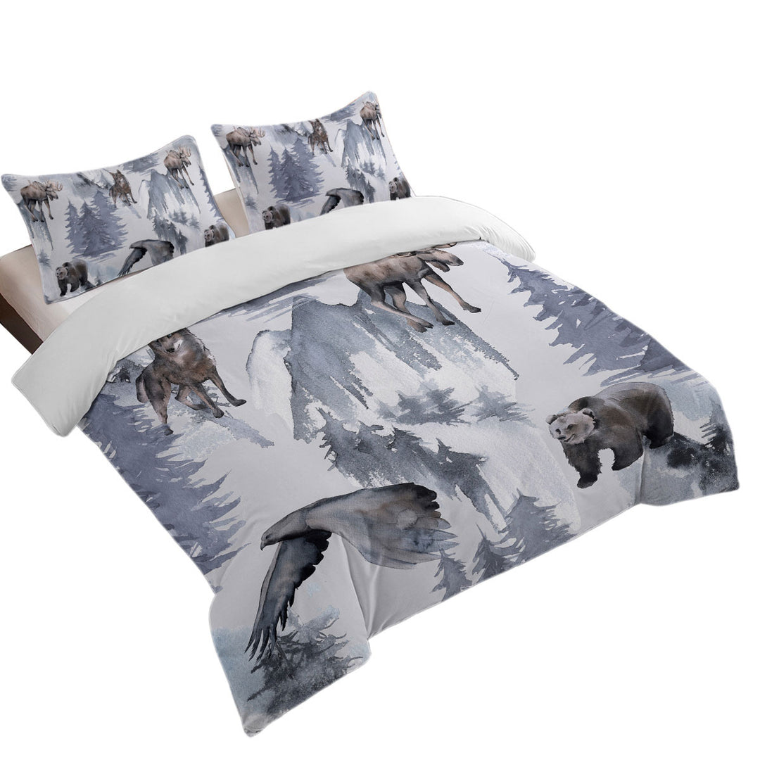North America Wildlife Animals Best Duvet Covers
