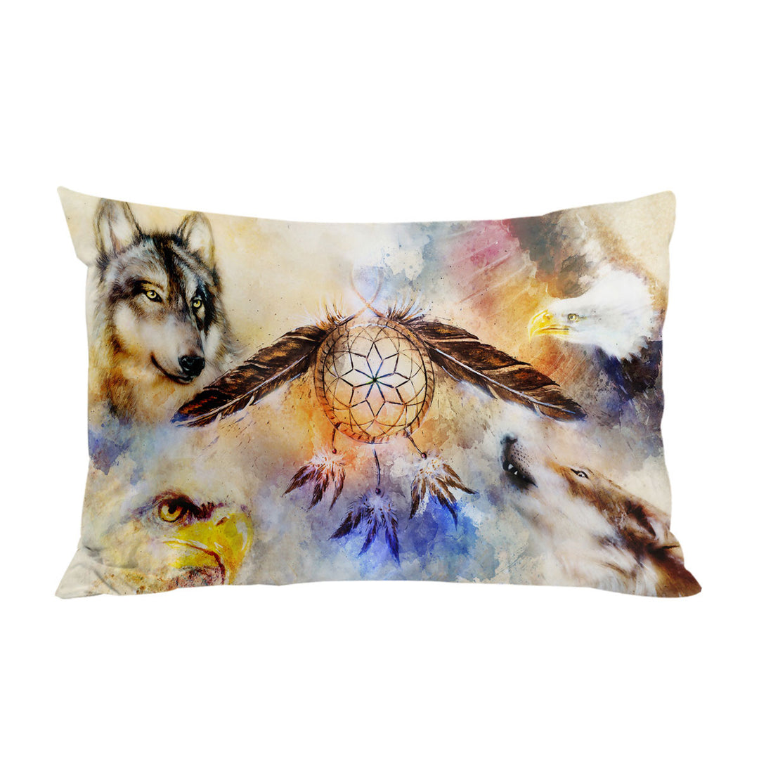 North American Wildlife and Dream Catcher Pillow Cases