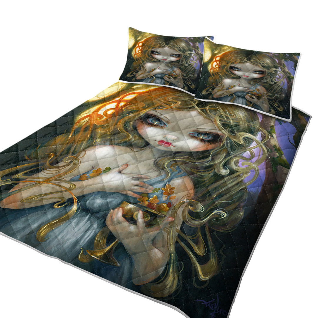 Oaken Mead Magical Fairy Maiden with Witchy Chalice Quilt