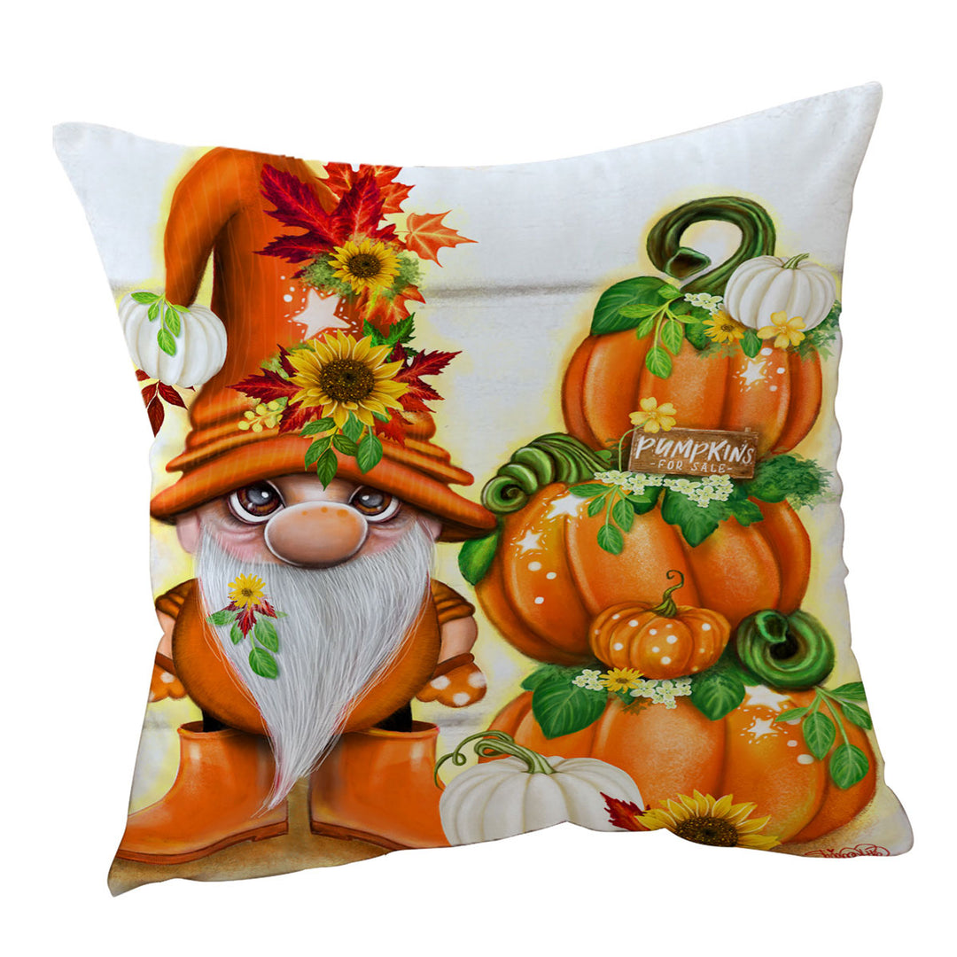 Orange Cushion Covers Autumn Pumpkins for Sale Lil Gnome