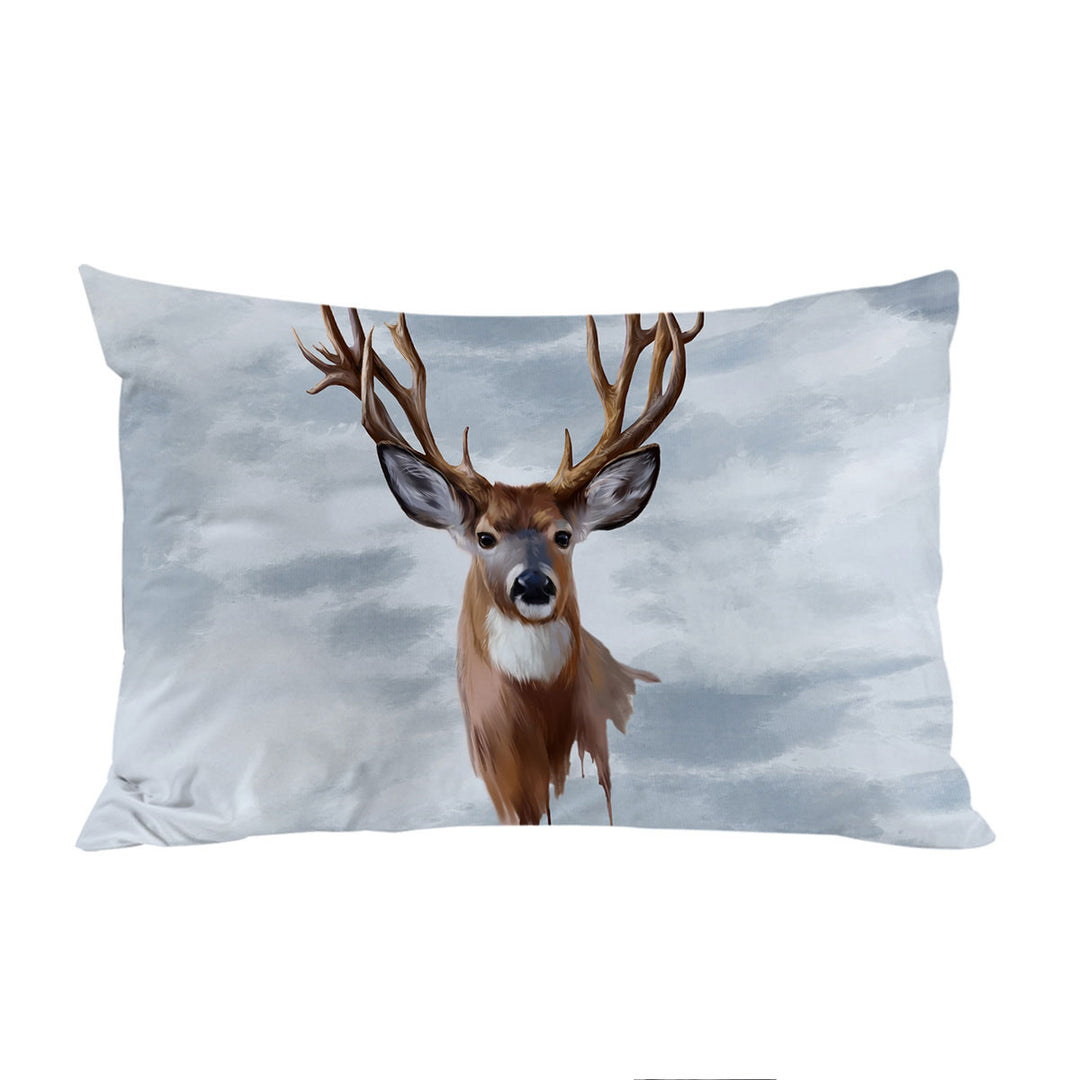 Painted Deer Pillowcase