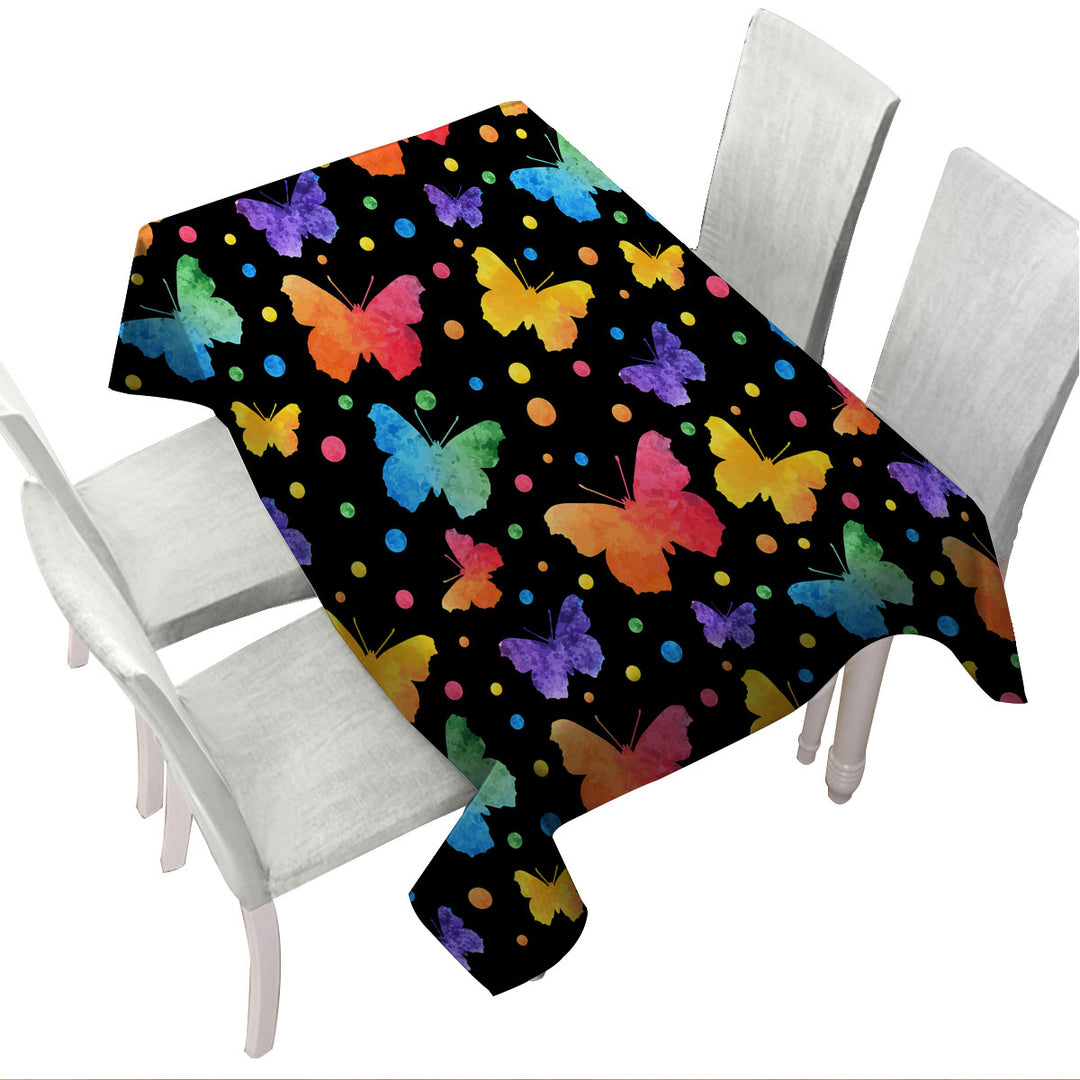 Pastel Butterflies Pattern Custom table Covers