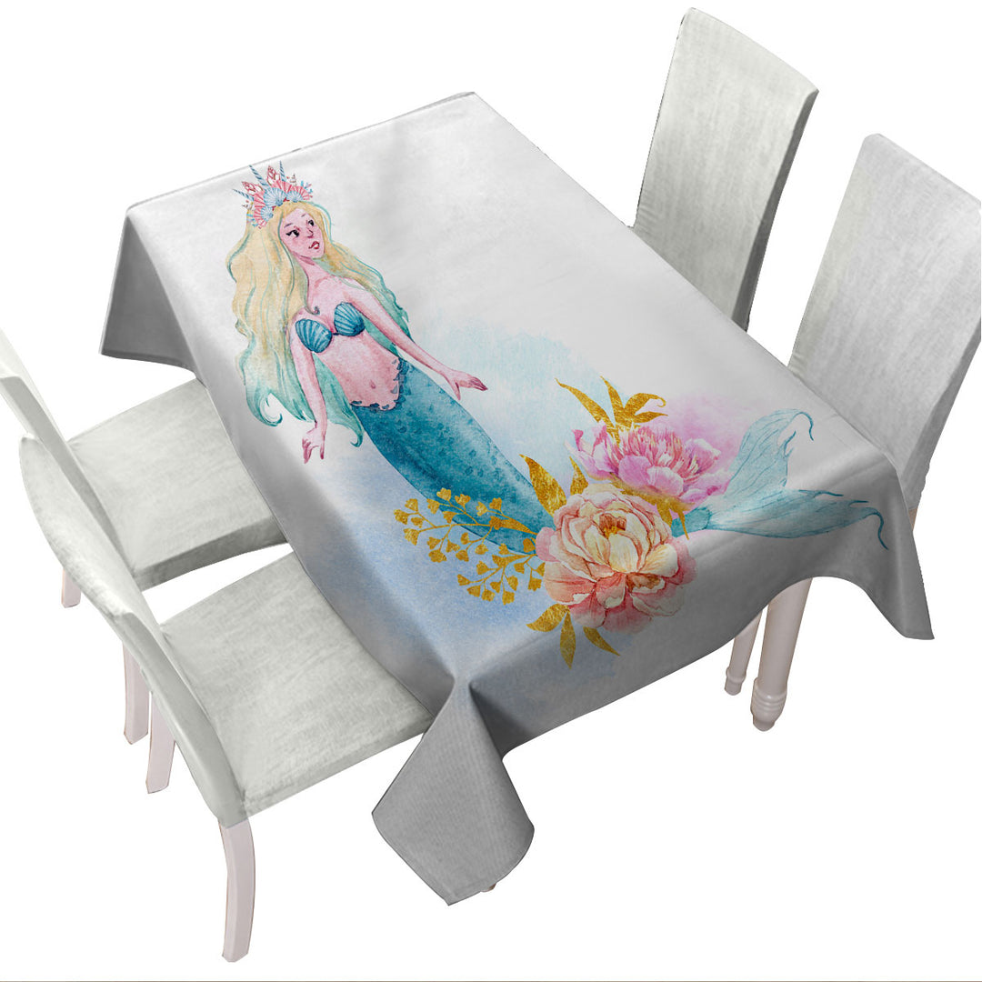 Pastel Color Mermaid Custom table Covers
