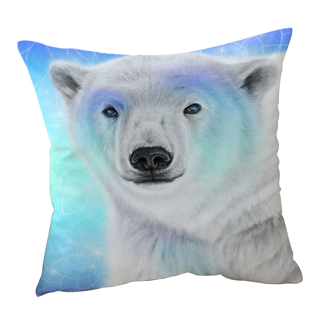 Pastel Dream Polar Bear Throw Pillows