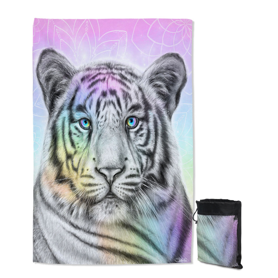 Pastel Dream Tiger Microfiber Towels For Travel