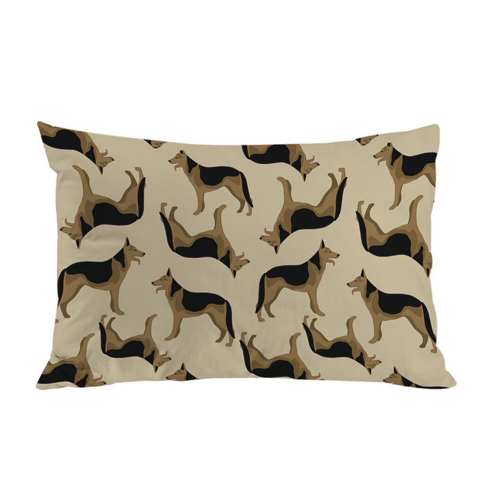 Pattern of German Shepherd Dog King Pillow Cases