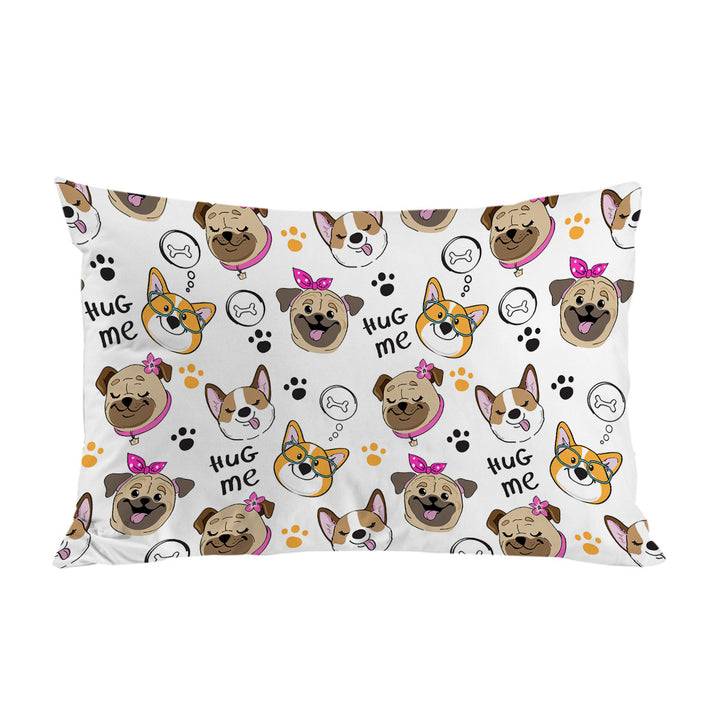 Pillow Case Covers with Captivating Cute Dogs Pattern