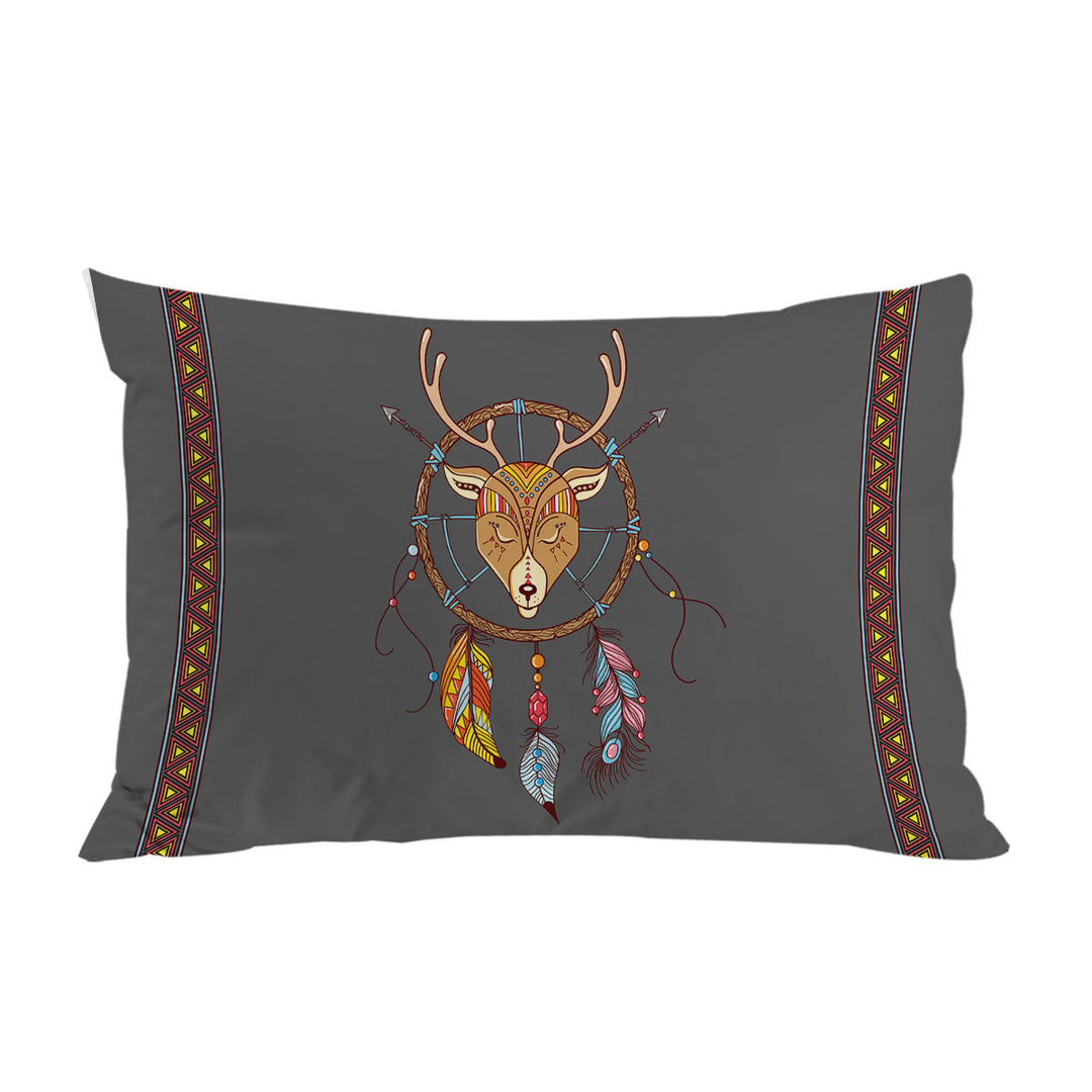 Pillow Cases with Cute Native Deer Dream Catcher for Kids