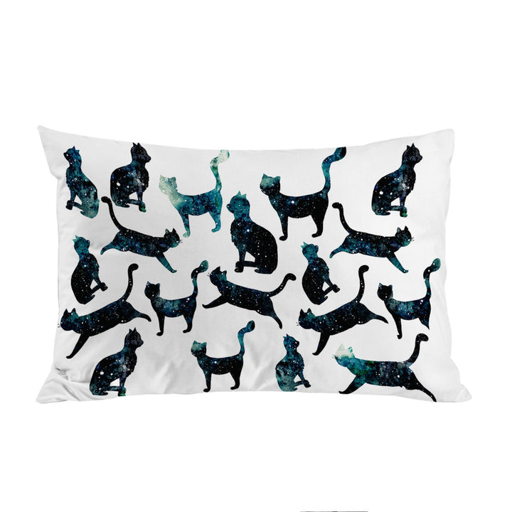 Pillow Cases with Night Skies Cats