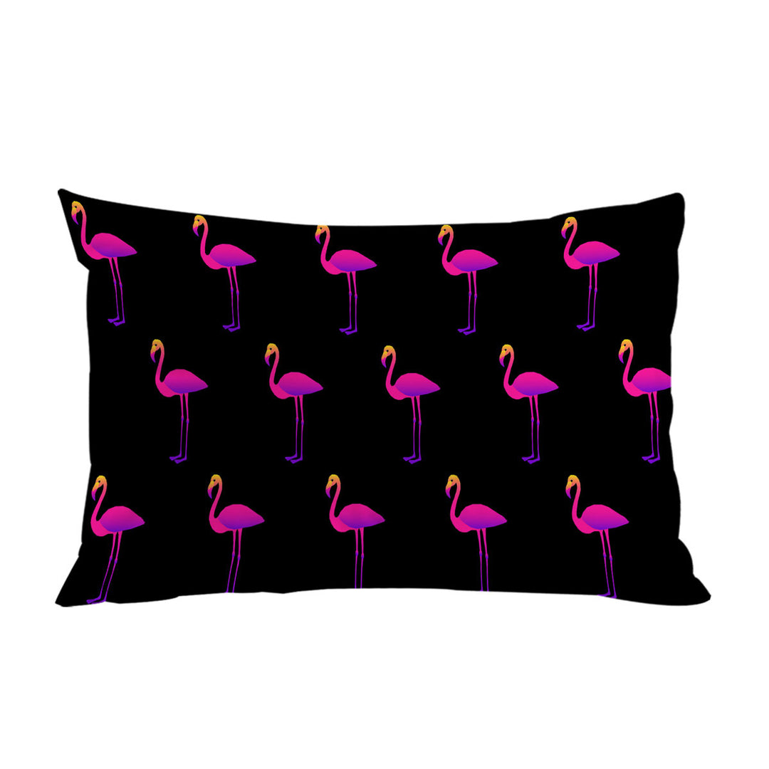 Pillow Cases with Purplish Flamingo Pattern