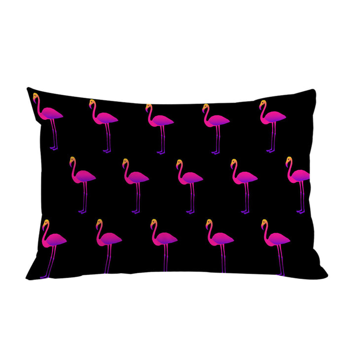 Pillow Cases with Purplish Flamingo Pattern