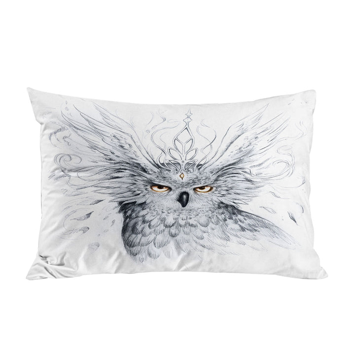 Pillow Cases with Royal Owl Drawing