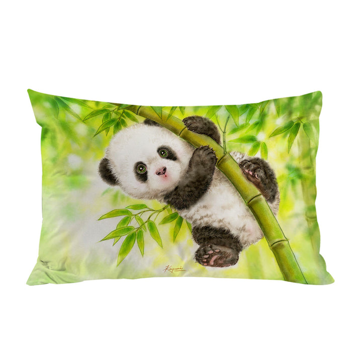 Pillowcase with Art Painting for Kids Baby Panda