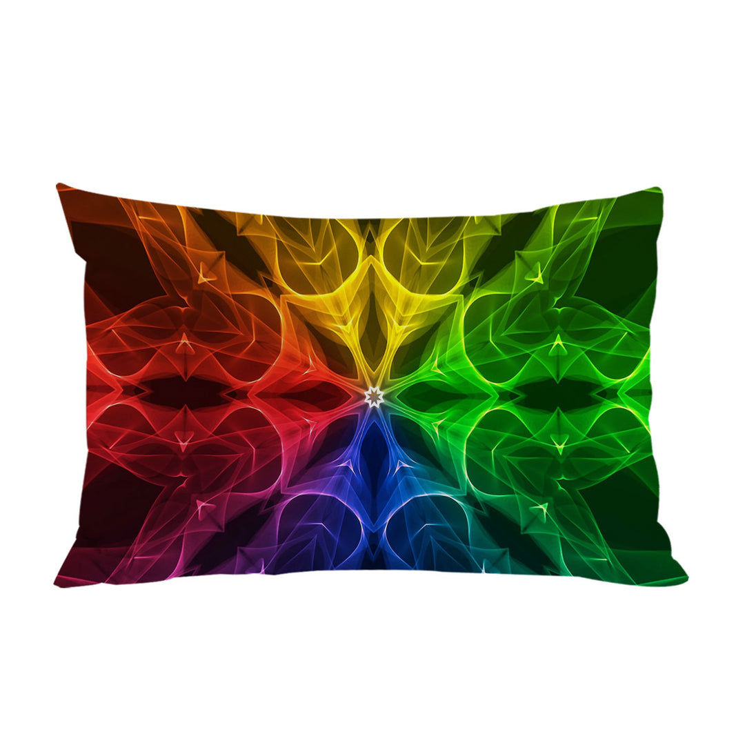 Pillowcase with Colorful Illusion
