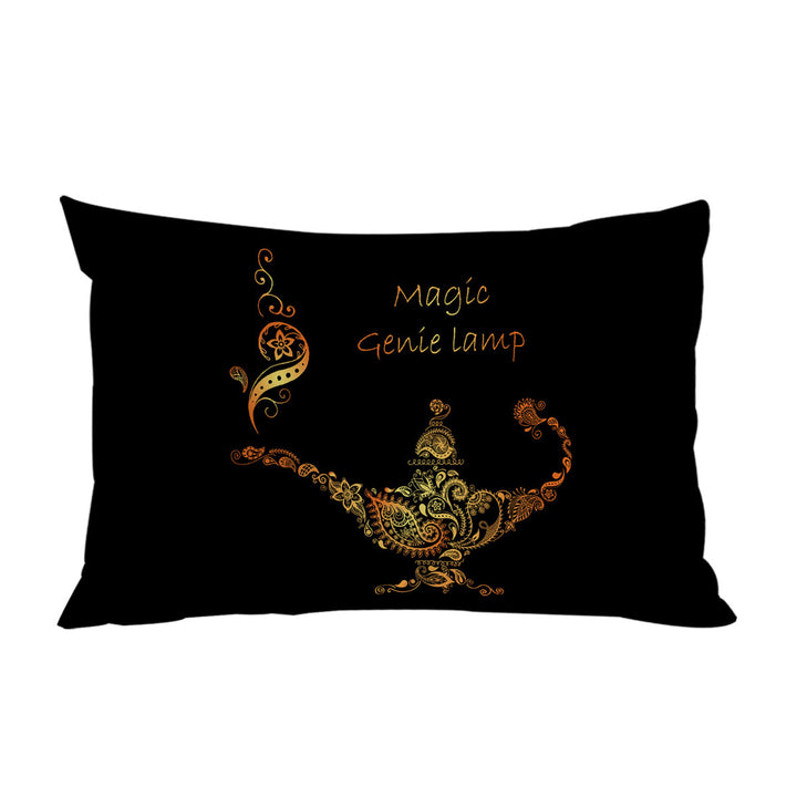 Pillowcase with Cool Golden Magical Genie Lamp