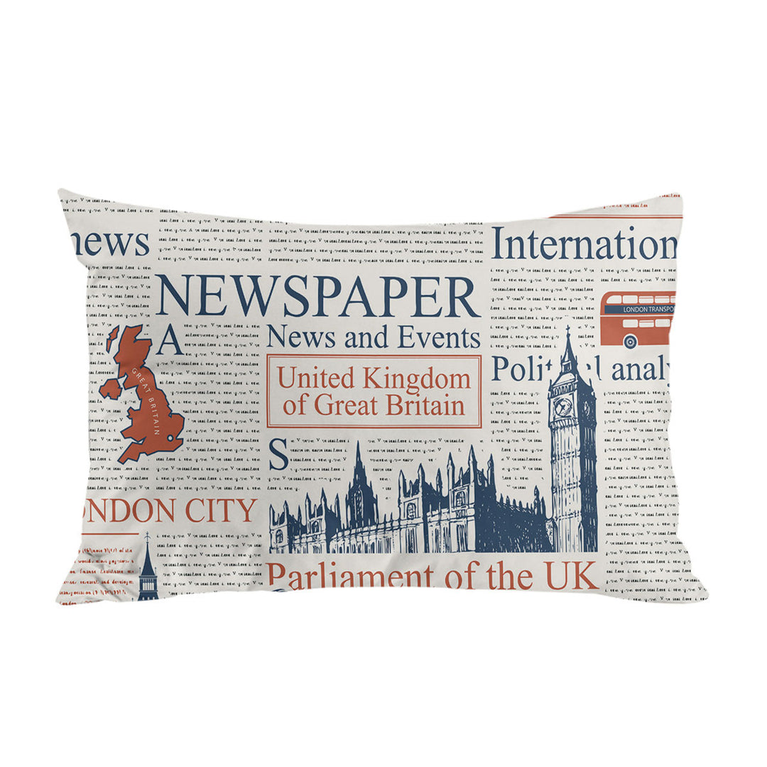 Pillowcase with Cool UK Newspaper