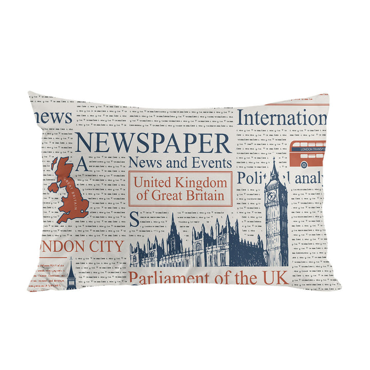 Pillowcase with Cool UK Newspaper