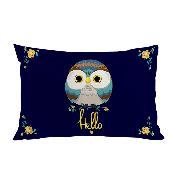 Pillowcase with Hello Kids form a Cute Little Owl