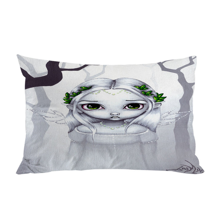 Pillowcase with The Last Leaves Winter Sweet Angelic Fairy