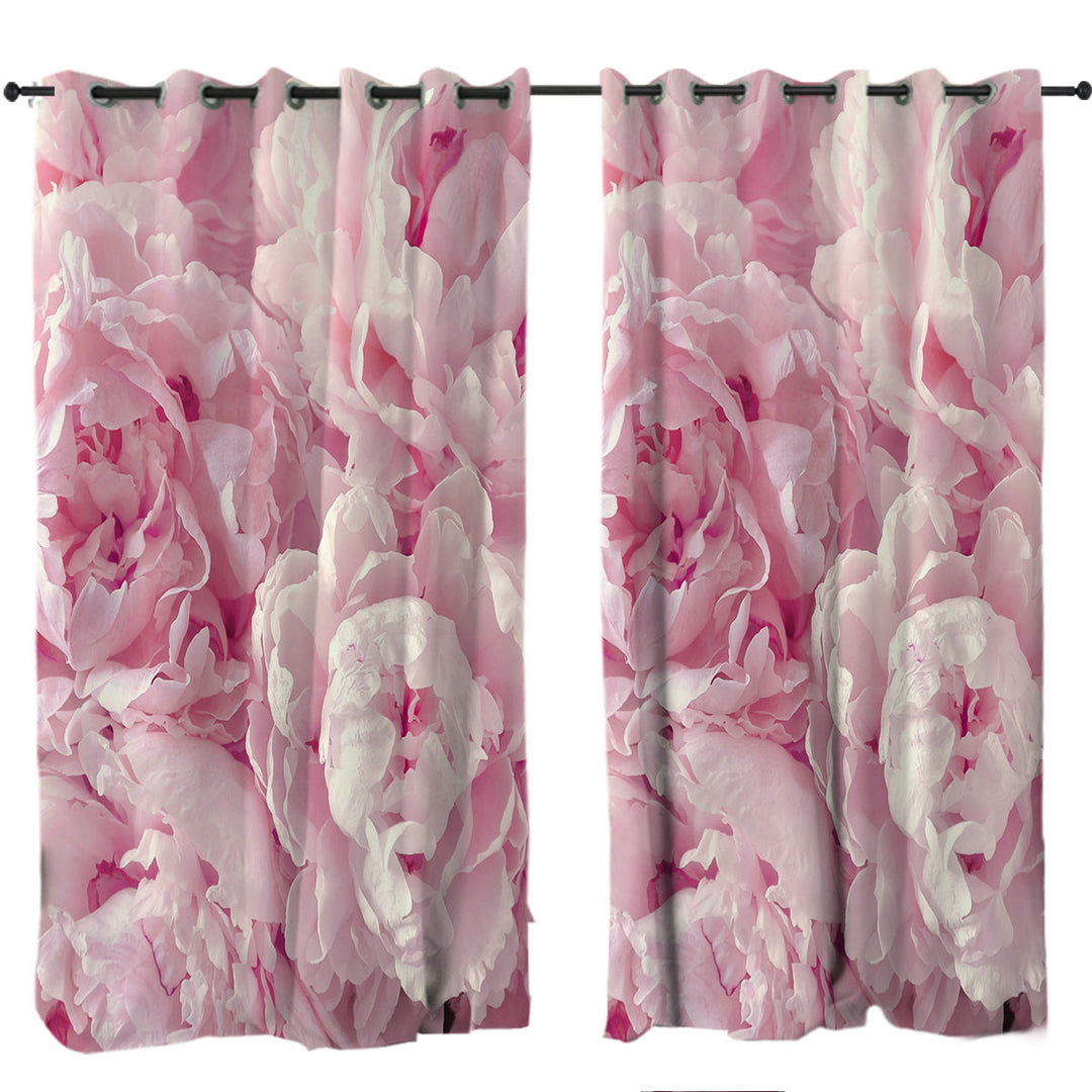 Pinkish Petals Curtains