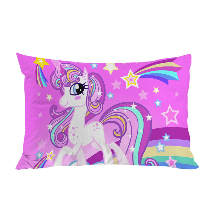 Pinkish Rainbow Unicorn Pillow Case Covers