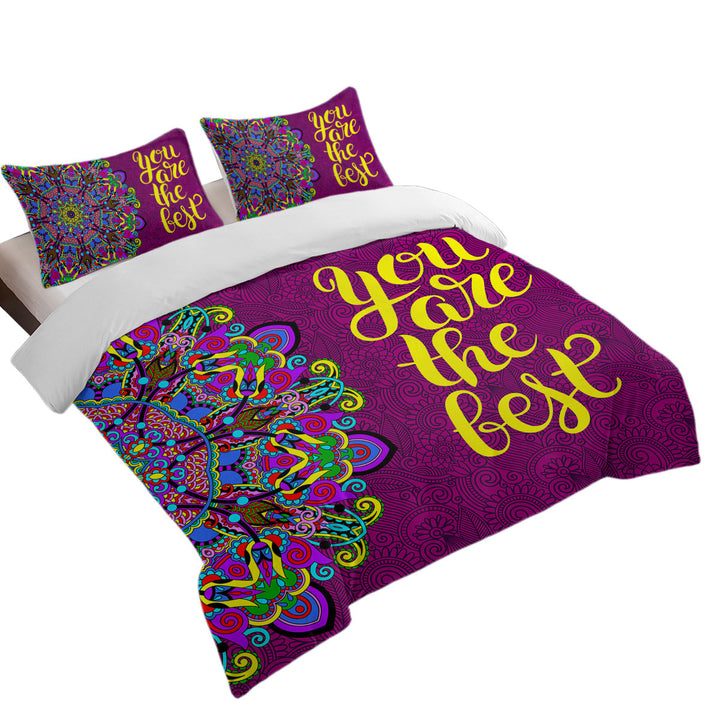 Positive Quote Mandela You are the Best Coverlet