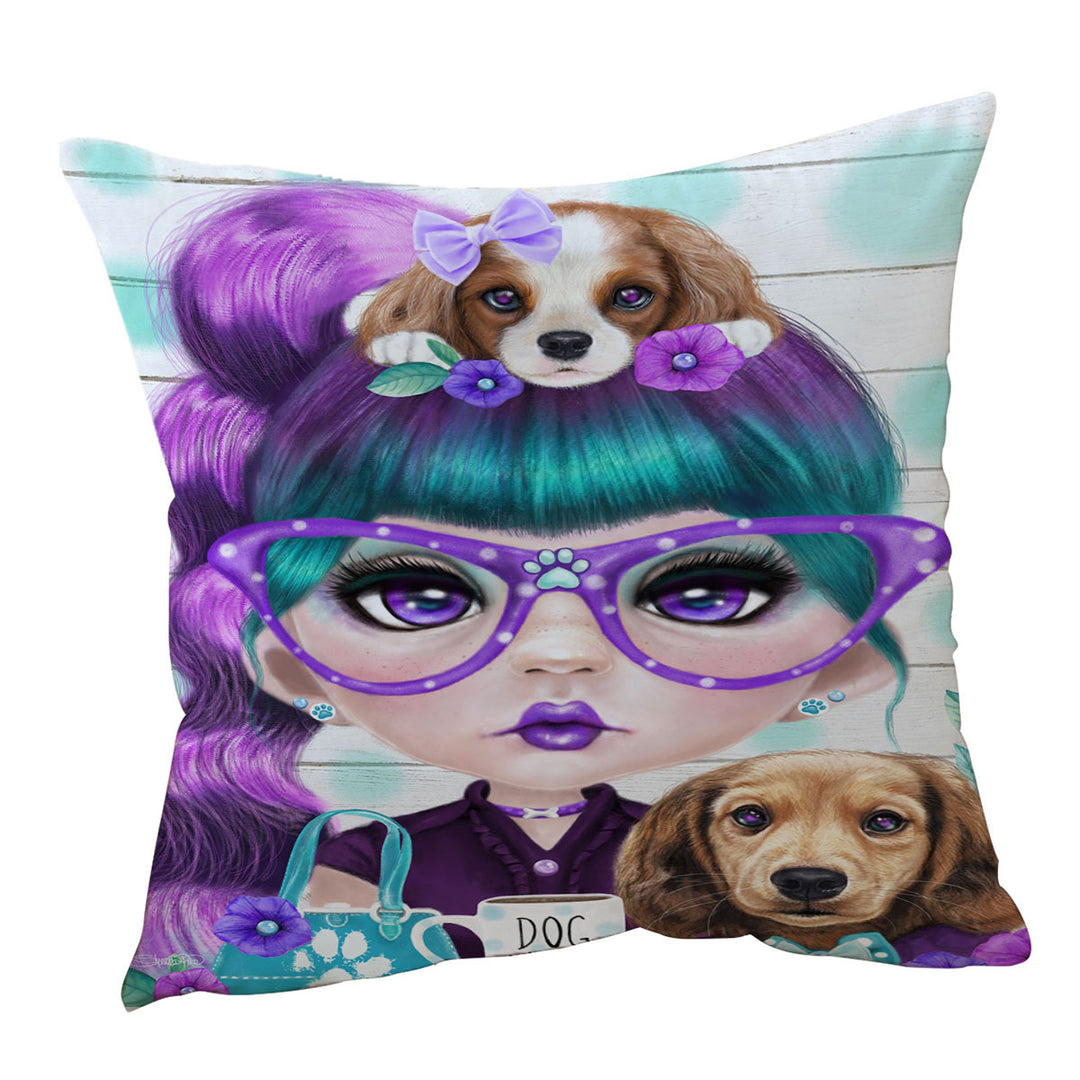 Puppy Cushion Covers Loving Petunia Munchkinz Girl