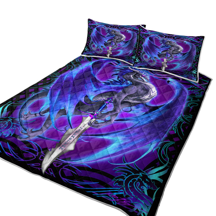 Purple Fantasy Weapon Dragon Sword Storm Blade Quilts