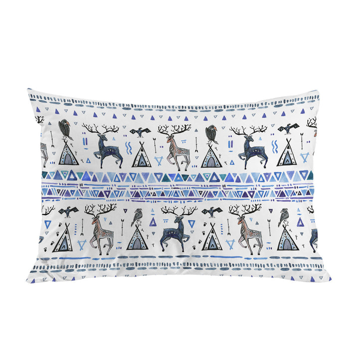 Purplish Native American Art Pattern Stripes Pillowcase