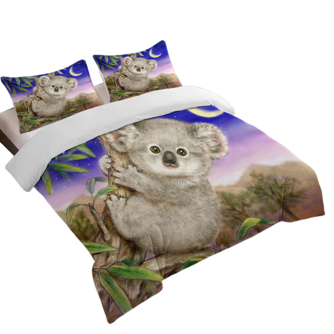 Quilt Cover with Art Painting for Kids Baby Koala