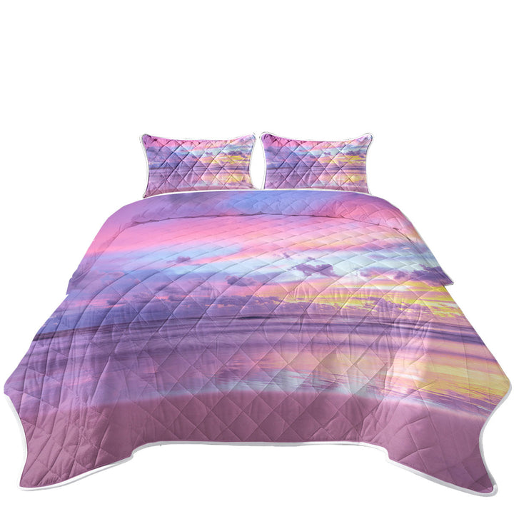 Quilt Shop Near Me with Stunning Ocean During Purplish Sunset