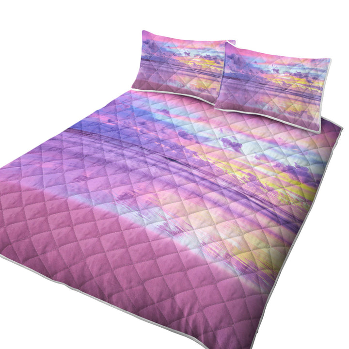 Quilt Stores Near Me with Stunning Ocean During Purplish Sunset