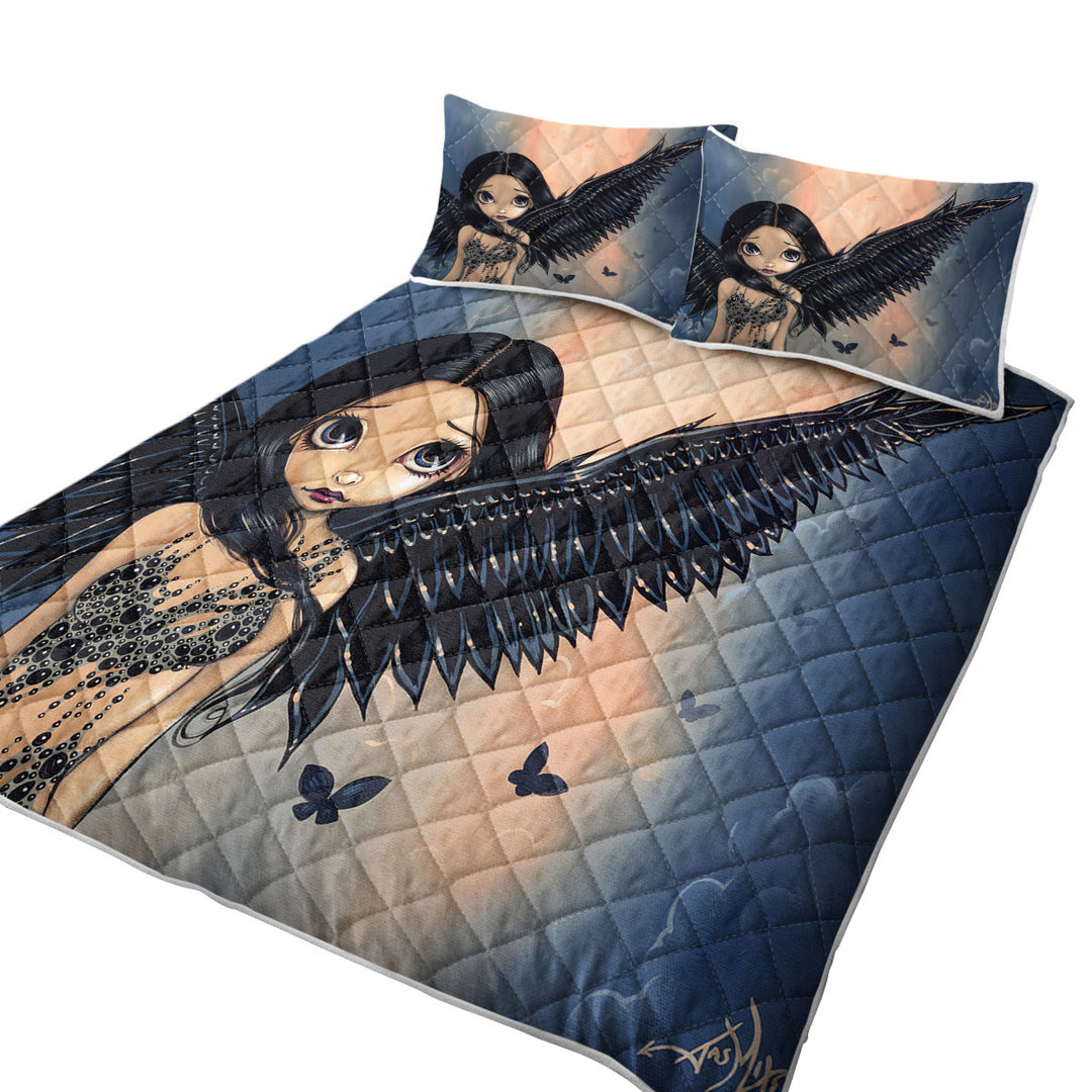 Quilt shop near me with Beautiful Black Winged Angel