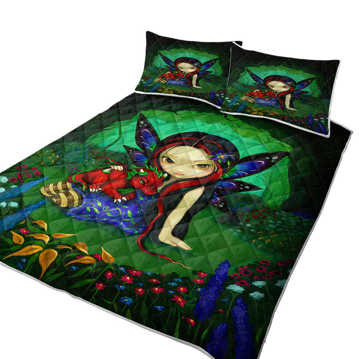 Quilt shop near me with Cute Forest Fairy in the Dragonling Garden