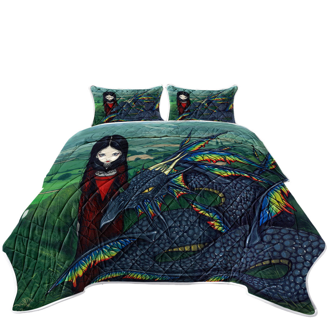 Quilt stores near me with Dragon D_arc en ciel Gothic Maiden Rainbow Dragon