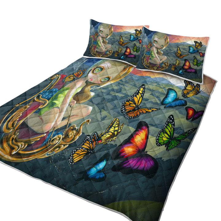 Quilt stores near me with Fantasy Beautiful Fairy and Butterfly Chariot