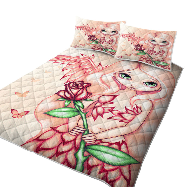 Quilt stores near me with Pale Rose A Flower Fairy with Angel Wings