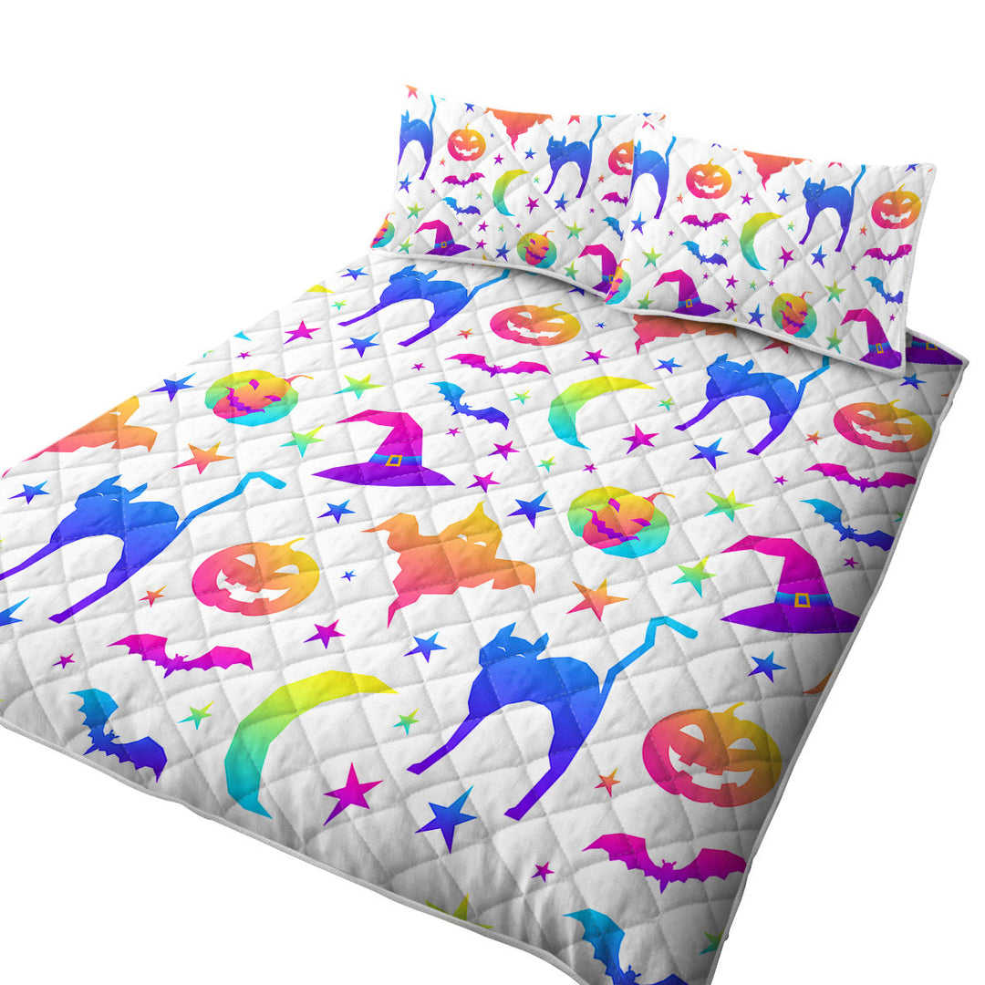 Quilt with Cool Halloween Pattern