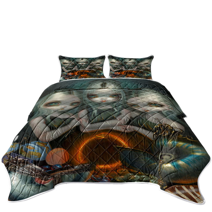 Quilt with Fantasy Art Three Maidens Allegory of Infinity