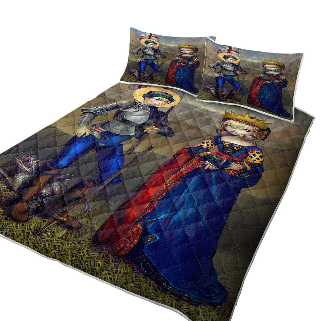 Quilt with History Art Saint George and Princess Sabra