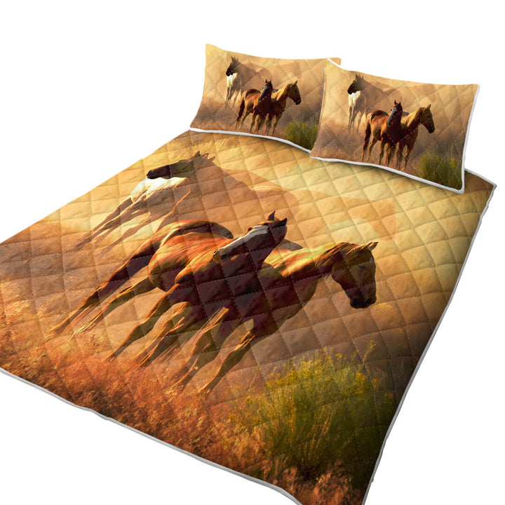 Quilt with Horses Photo