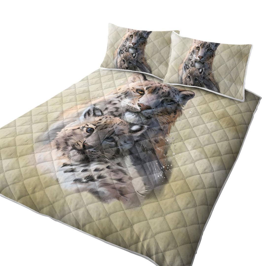 Quilt with Wild Cats Painting