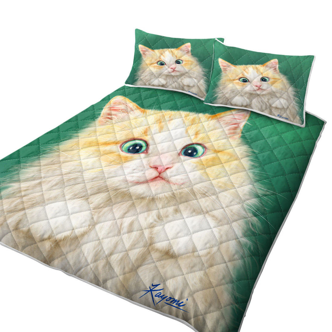 Quilts for Beds with Cats Art Paintings Beautiful Kitty Cat