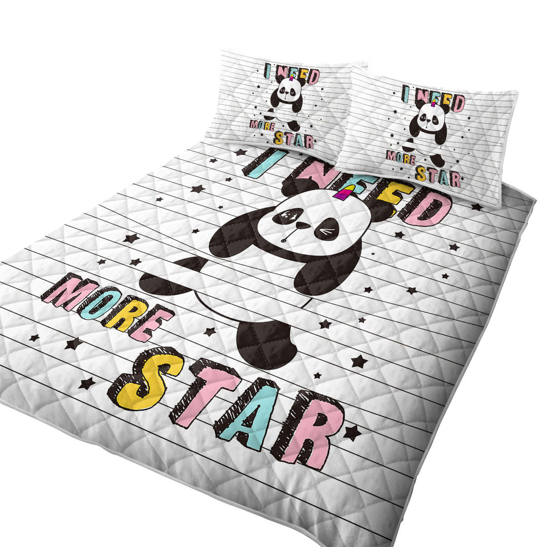 Quilts for Beds with Stars Panda
