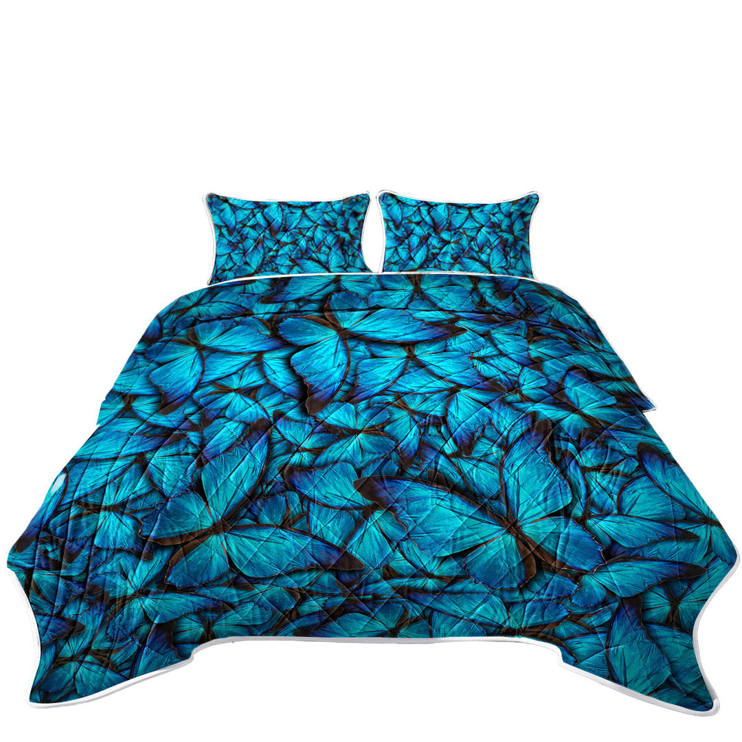 Quilts for sale with Blue Butterflies