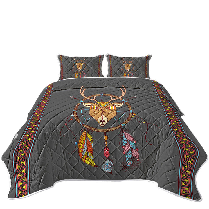 Quilts for sale with Cute Native Deer Dream Catcher for Kids