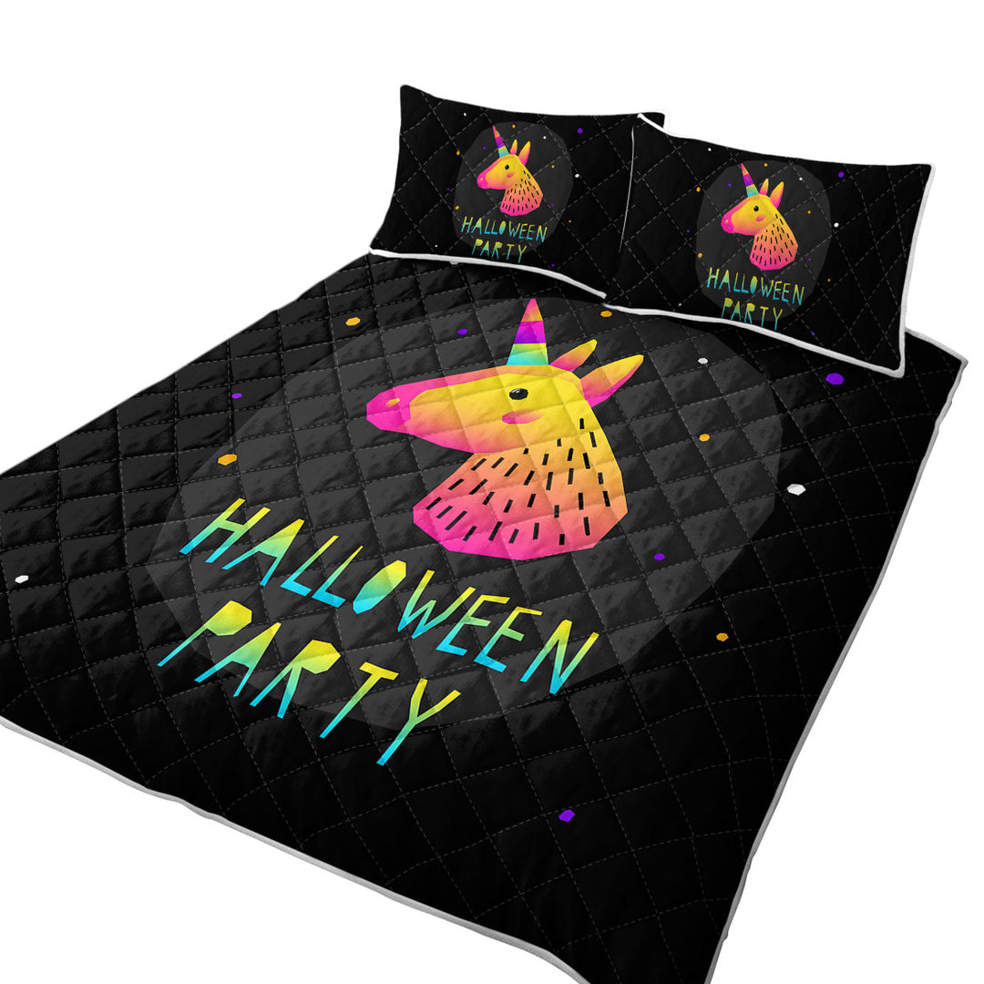 Quilts for sale with Simple Unicorn Halloween Party